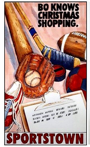 Bo Jackson Art Advertising